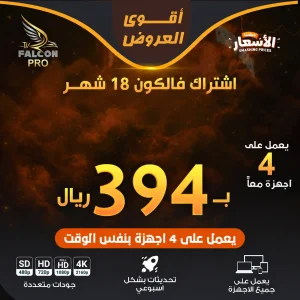 اشتراك فالكون 18 شهر — أربعة أجهزة